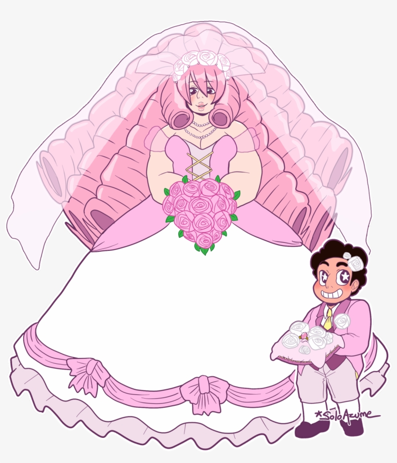 • Fanart Steven Rose Quartz Ruby Pearl Amethyst Opal - Steven Universe Ruby And Sapphire Wedding, transparent png #9187661