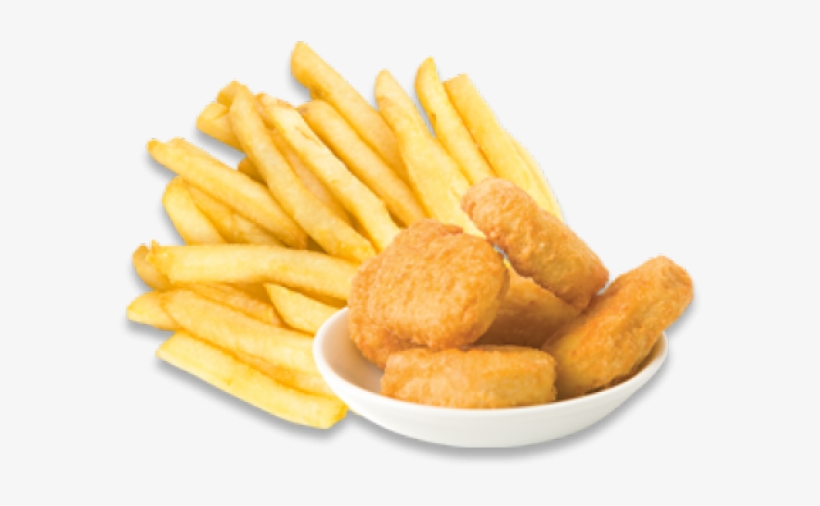 Chips Clipart Chicken Nugget - Chicken And Chips, transparent png #9188157