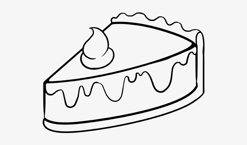 How To Draw Pie - Whipped Cream Drawing Easy, transparent png #9188490