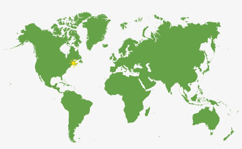 Mapa - High Resolution Illustrator World Map Vector, transparent png #9188762
