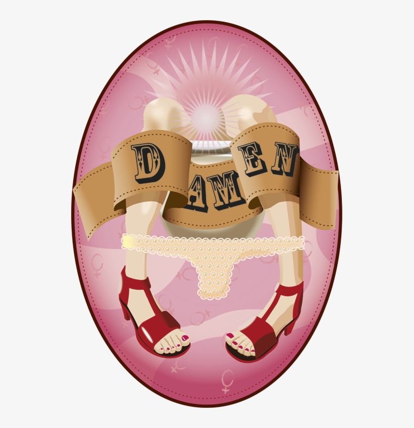 Restroom Sign For A Cocktailbar, Mixed And Separated - Label, transparent png #9189660