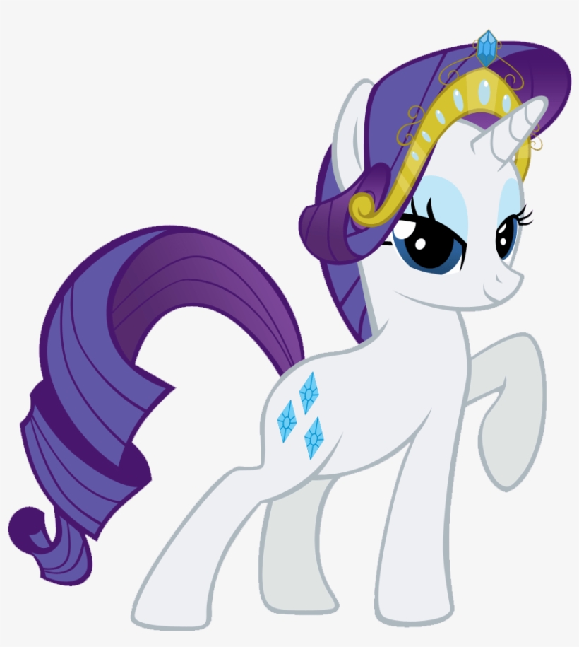 Rarity Wearing Little Pony - My Little Pony Rarity With Crown, transparent png #9190003