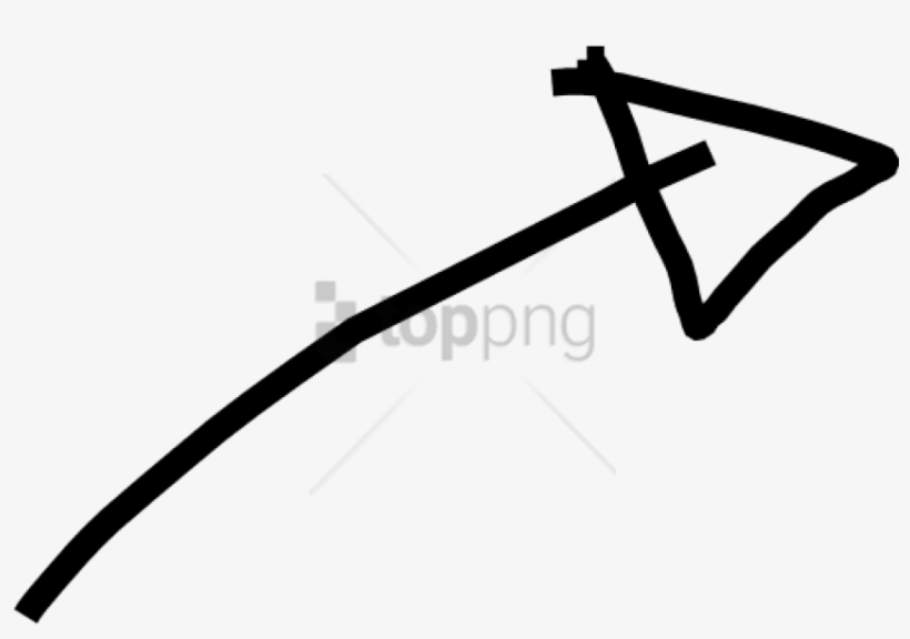 Free Png White Hand Drawn Arrow Banner Freeuse Png - White Hand Drawn Arrow, transparent png #9190934
