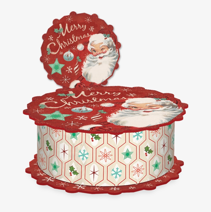 Here Come Santa Gift Box - Birthday Cake, transparent png #9191478