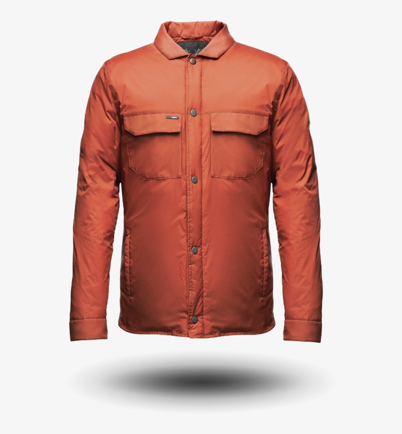 Men's Nobis Paxton Quilted Shirt Jacket Rust - Pocket, transparent png #9191832