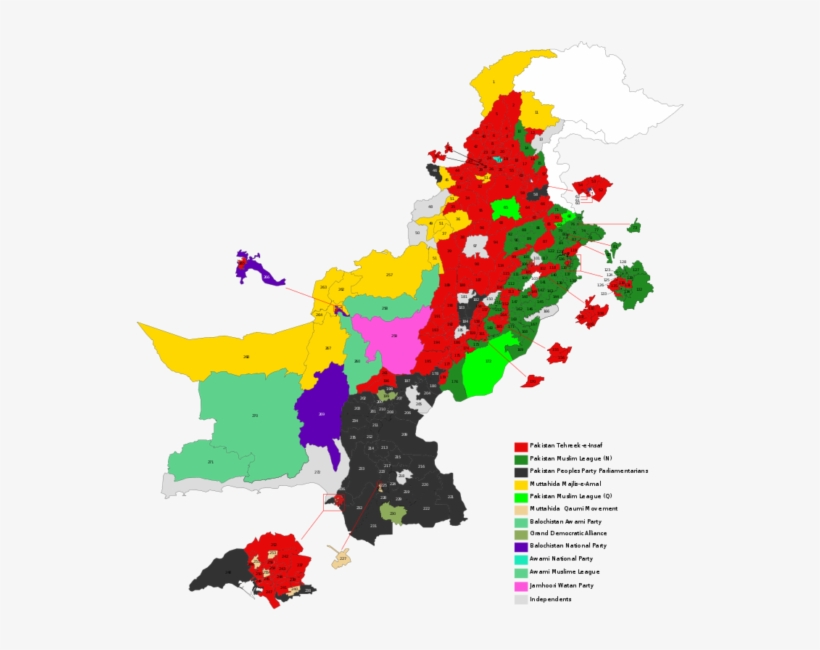 Or At Least Big Chunks Of Punjab, Nwfp, And Also Of - Pakistan Election 2018 Results, transparent png #9192405