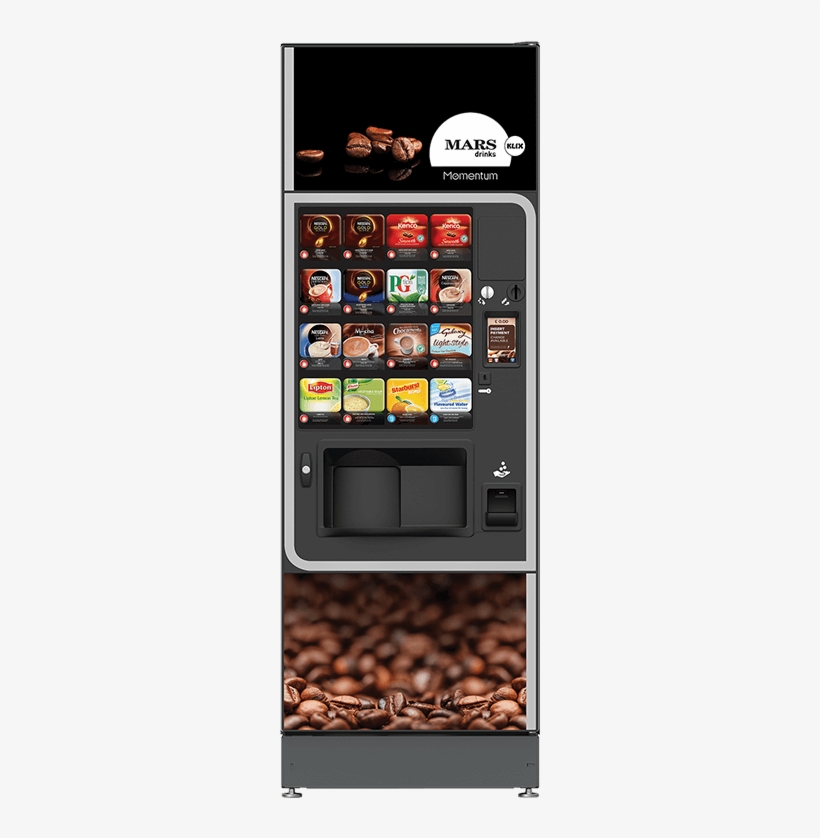 Klix Momentum Vending Machine - Coffee Vending Machine Front, transparent png #9193034