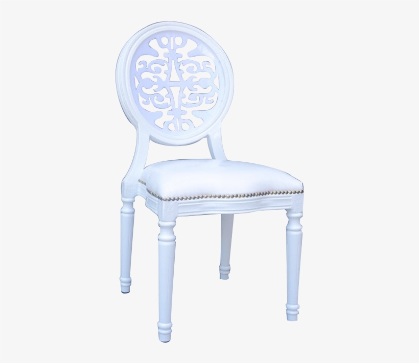 Royal White Pu Banquet Imitated White Wedding Chairs - Chair, transparent png #9193660