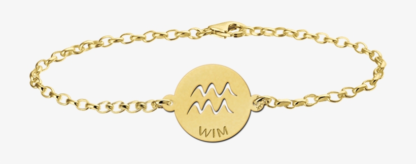 Gouden Armband Met Naam, transparent png #9194635