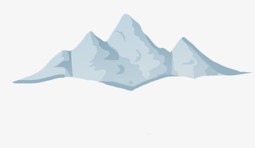 Ftestickers Mountain Cold Blue White Grey Mou Ⓒ, transparent png #9195738