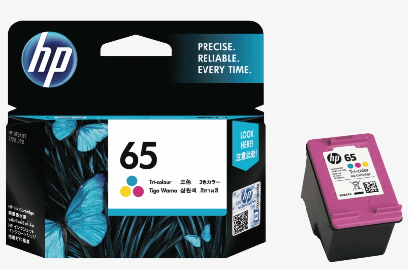 Details About New Hp N9k01aa 65 Tri-colour Ink Cartridge - Hp 803 Colour Cartridge, transparent png #9195866