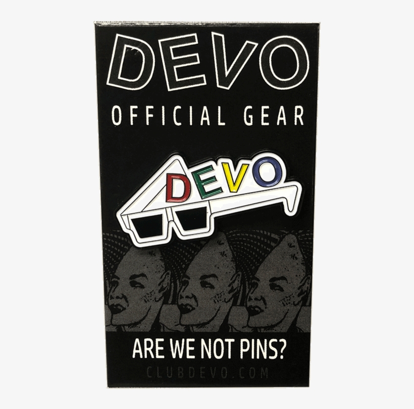 Devo 3d Glasses Enamel Pin - Flyer, transparent png #9196234