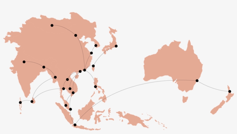 Maphorizonal-38 - East South And Southeast Asia, transparent png #9196935