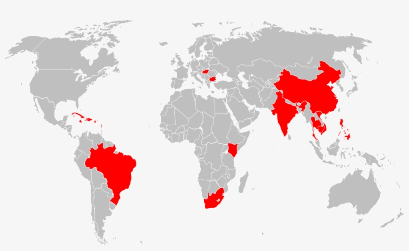 New Map Targets - Produzione Del Tè Nel Mondo, transparent png #9196978