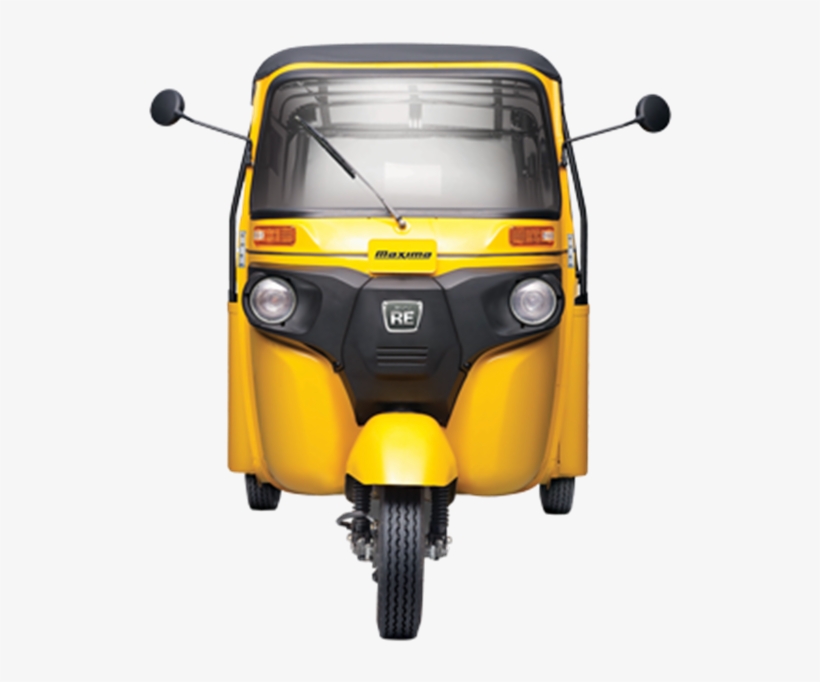 Bajaj Re Maxima Diesel Passenger - Auto Rickshaw Front View, transparent png #9197540