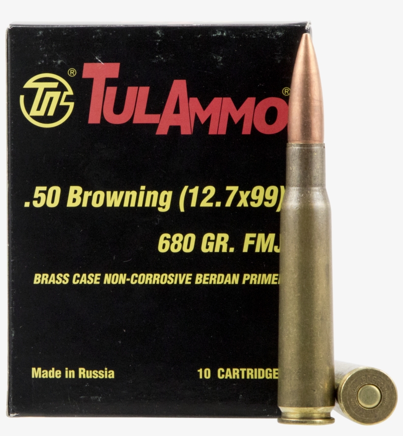 Tulammo Ta127091 Centerfire Rifle 50 Browning Machine - Tulammo, transparent png #9199758
