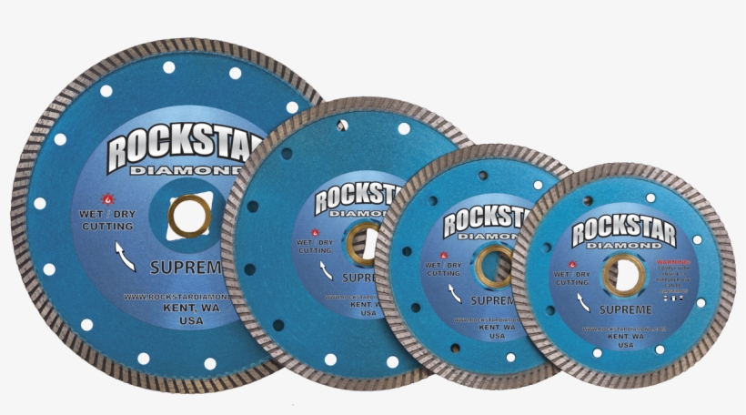 Rockstar Supreme Turbo Diamond Saw Blades For Stone - Diamond Blade, transparent png #9199878