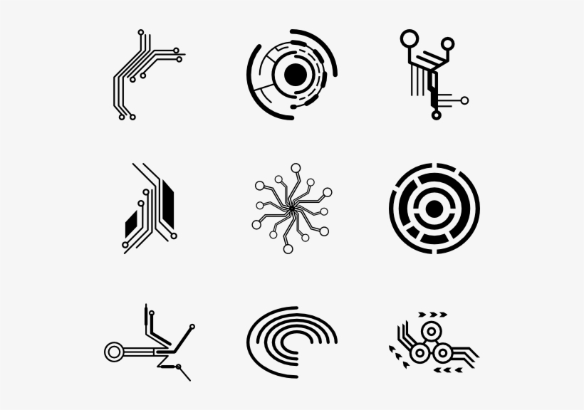 Electronicons 50 Icons - Circuit Vector Png, transparent png #920002