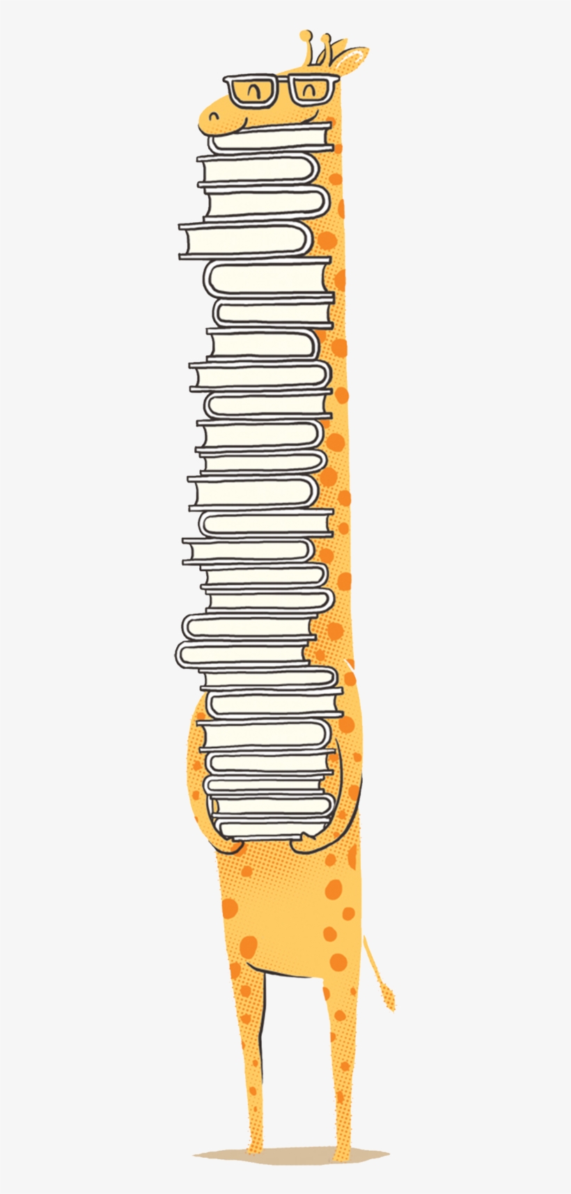 Book Lover - Giraffe Book Tattoo, transparent png #920151