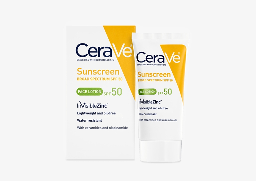 Cerave Sunscreen Face Lotion Spf - Cerave Sunscreen Face Lotion, Spf 50 - 2 Oz Bottle, transparent png #920406