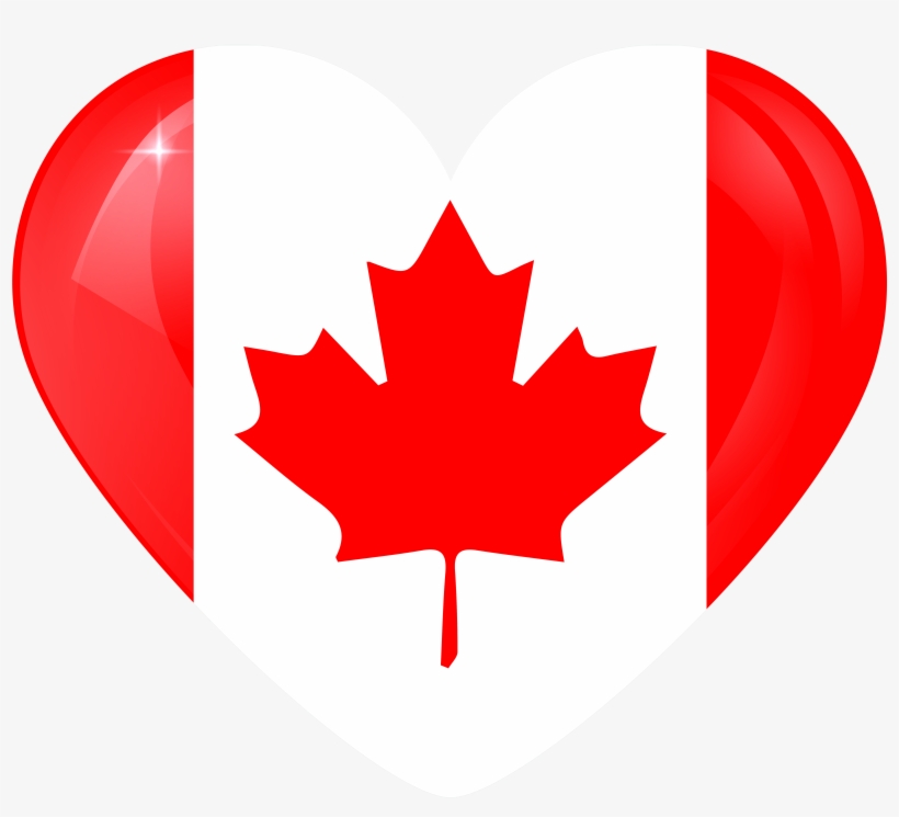 Canada Flag Heart Png, transparent png #920518