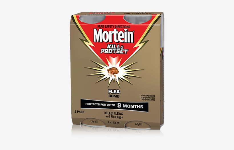 Mortein Kill & Protect Flea Bomb Twin Pack - Mortein Bomb, transparent png #920737