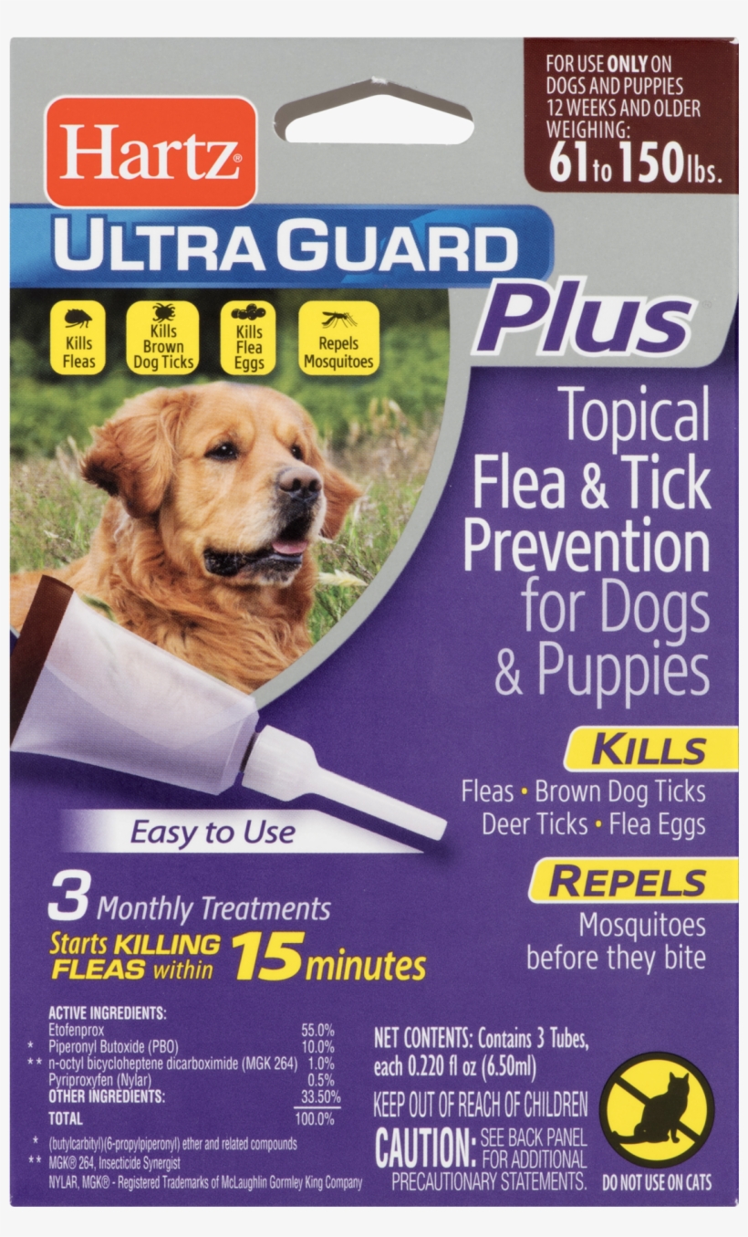 Hartz Ultraguard Plus Flea And Tick Drops For Large - Hartz Ultraguard Plus Flea & Tick Drops Plus For, transparent png #920789