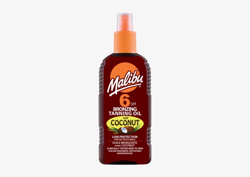 0t Bronzing Tanning Spf6 W/ Coconut 200ml Gm856 - Malibu Bronzing Tanning Oil With Coconut Spf 15 200ml, transparent png #920944