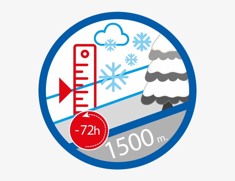 New Snowfall At 2000 M - Circle, transparent png #921193