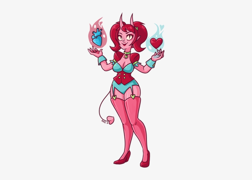 Heart Demon Occupation - Characters With Pink Skin, transparent png #921588