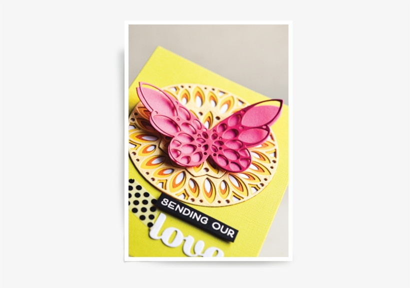 1 - Birch Press Cutting Die Sparkler Butterfly Card, transparent png #921592