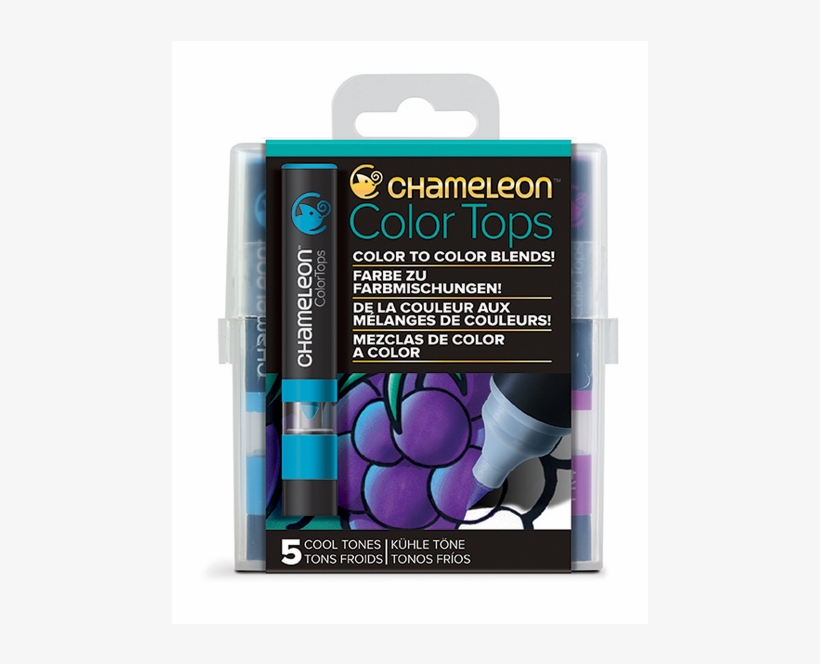 Chameleon Color Tops Marker Set Cool Tones - Set Of Chameleon Colour Tops - Cold Shades, transparent png #921670