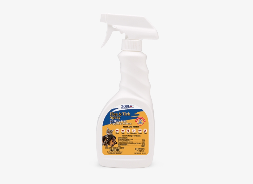 Zodiac® Flea & Tick Spray For Dogs, Cats, Puppies & - Zodiac Flea And Tick Spray, transparent png #921686