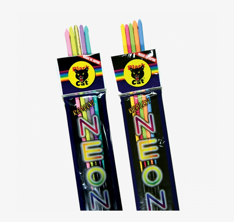 Black Cat Neon Sparkler - Black Cat Neon Sparklers, transparent png #921794