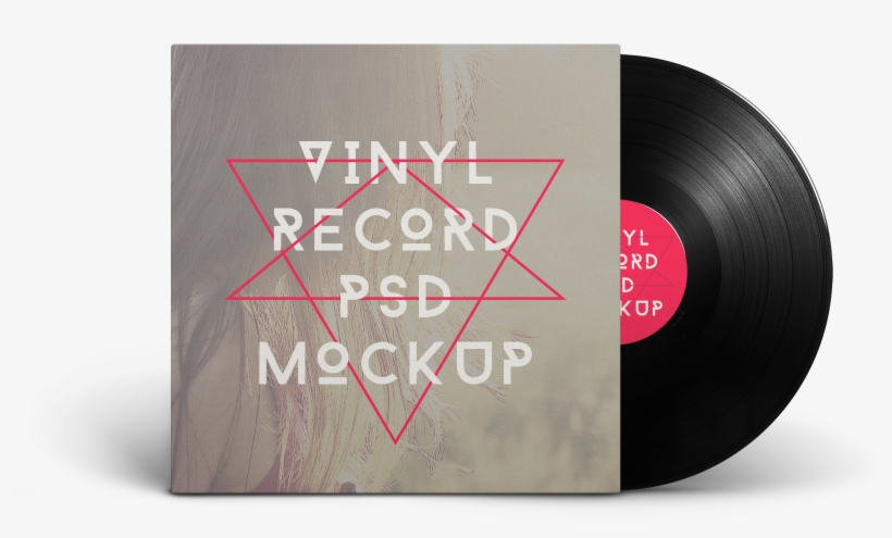 Vinyl Record Psd Mockup - Phonograph Record, transparent png #922232