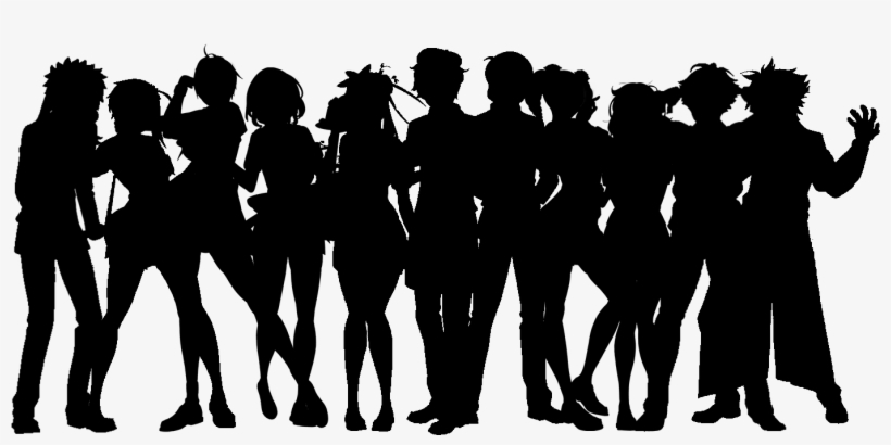 Club Leaders Silhouettes Black - Yandere Simulator Silhouettes, transparent png #922334