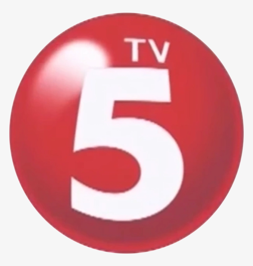 Tv5 3d Red Circle 2017 - Tv 5 Logo Png, transparent png #922626