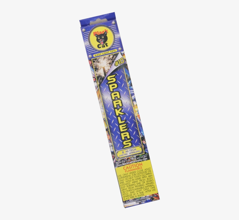 #10 Sparklers Single Pack - Black Cat Fireworks, transparent png #922780
