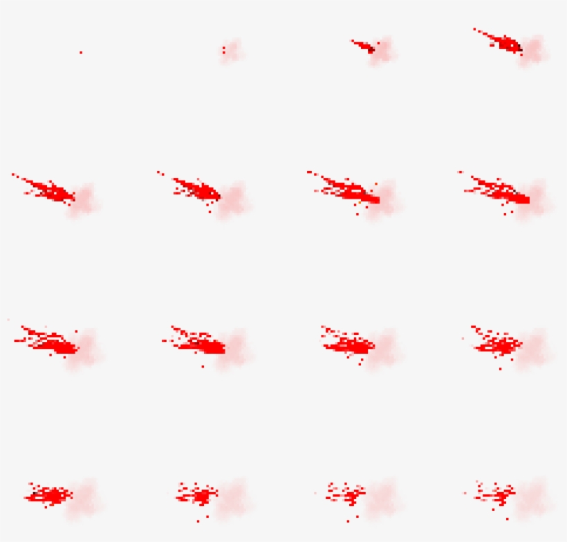 Left 1 - Blood Pixel Art Spritesheet, transparent png #922932