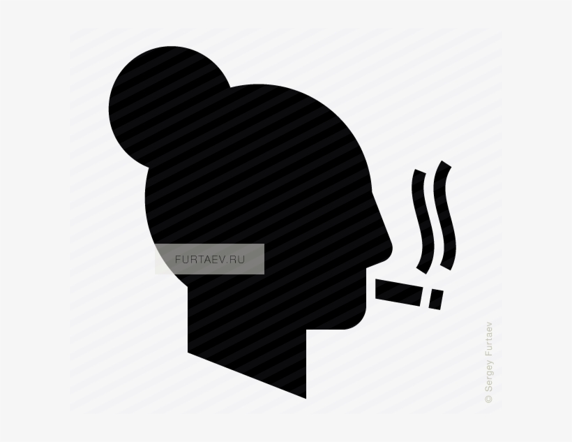 Smoking Woman Icon, transparent png #923092