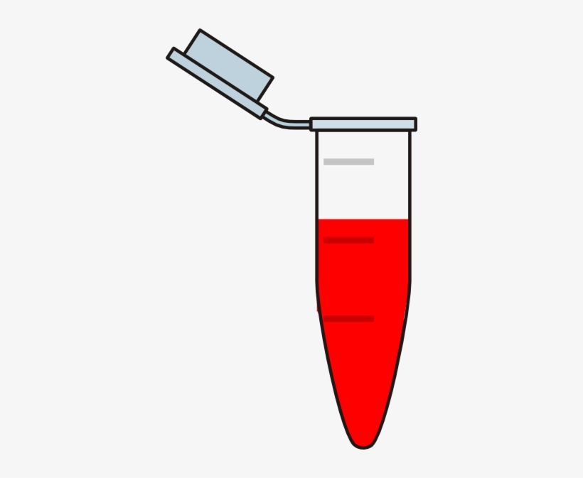 Blood Clipart Blood Collection - Blood In Centrifuge Tube, transparent png #923117