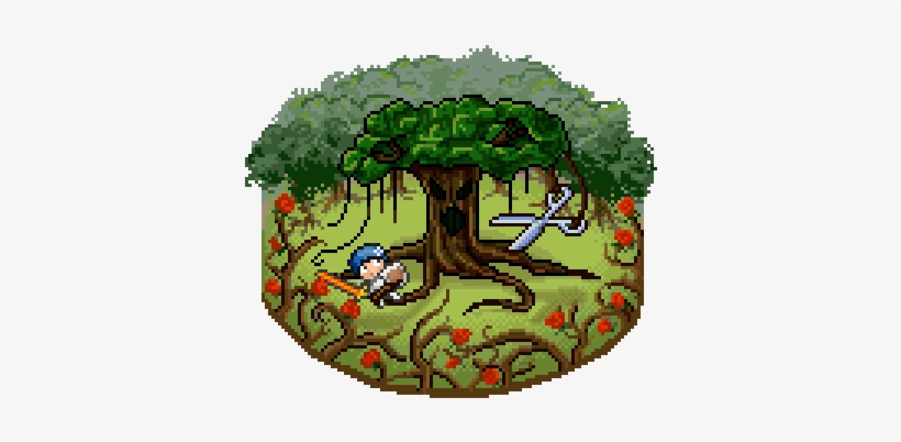 Artwork Featuring The Tangle Tree Was Created For The - Falcon Habitica, transparent png #923191