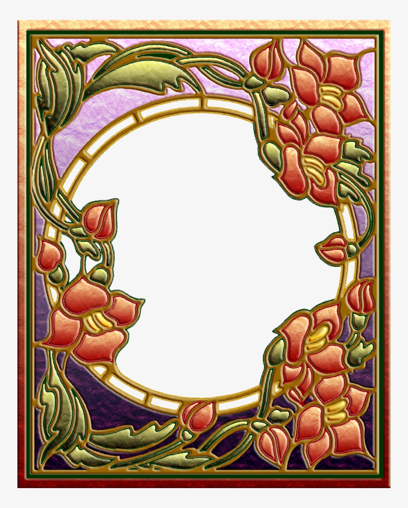 Art Nouveau Frame 03 By Ookamikasumi - Art Nouveau Frame Png, transparent png #923514