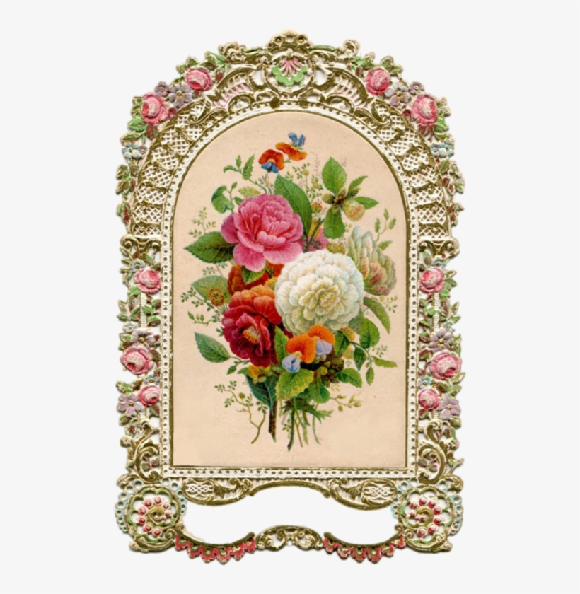 Bouquet Vintage Frame Png, transparent png #923541