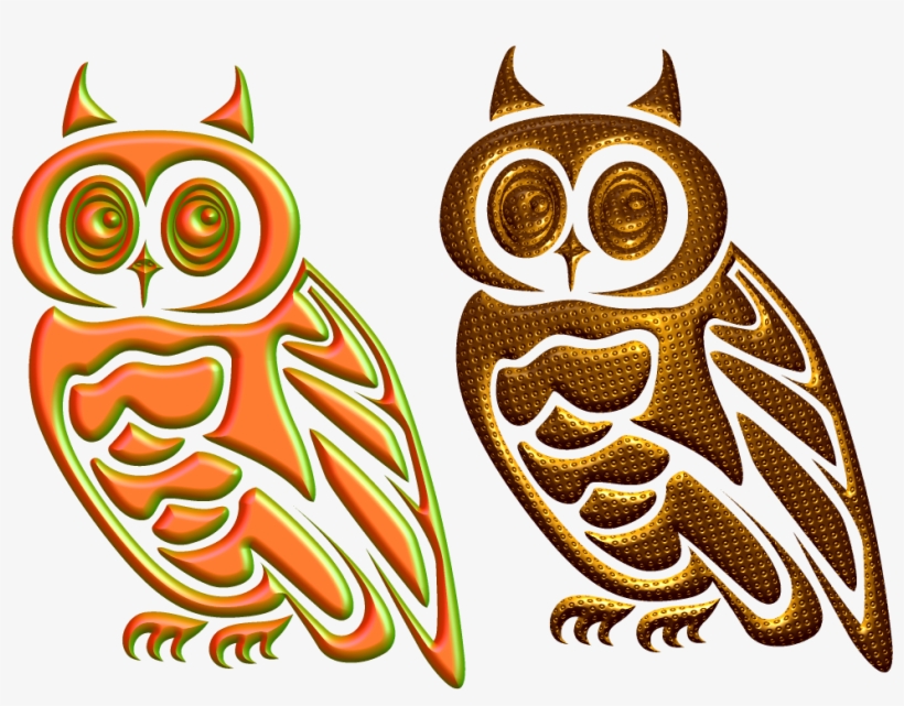 Golden Owl Png,graphic Design Studies - Car Stickers Adorable Owl Sticker, transparent png #924072