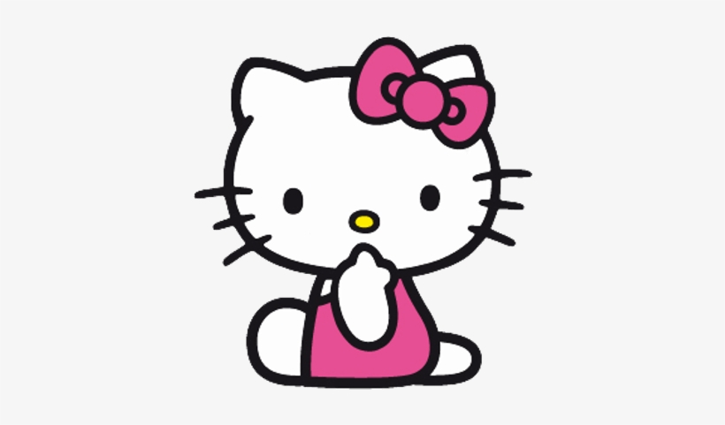 Hello Kitty Sideview - Hello Kitty Sentada Png, transparent png #924725