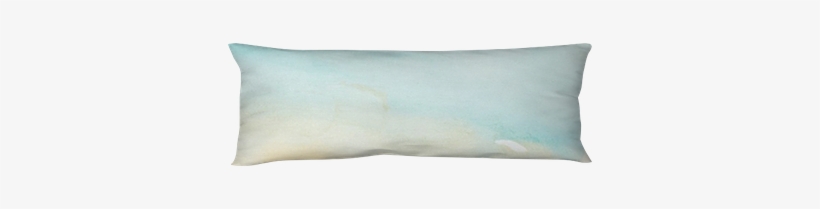 Color Strokes Watercolor Painting Art Body Pillow • - Cushion, transparent png #925082