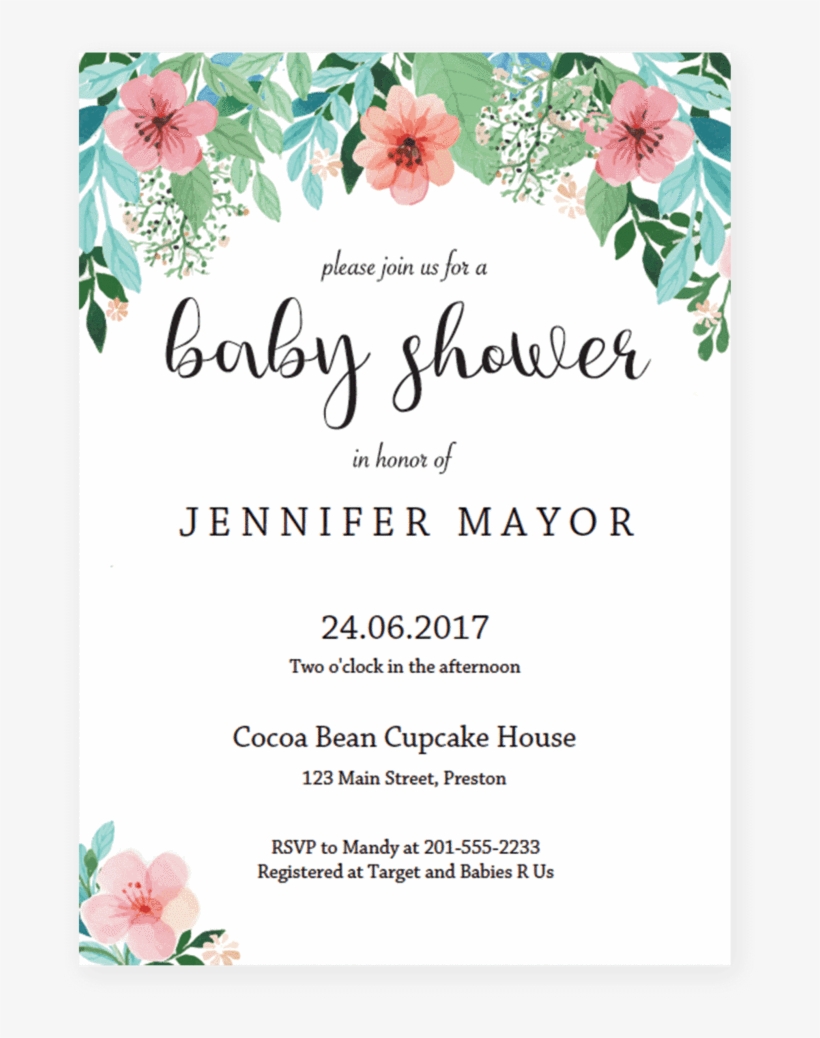 Baby shower invite for mum sales to be