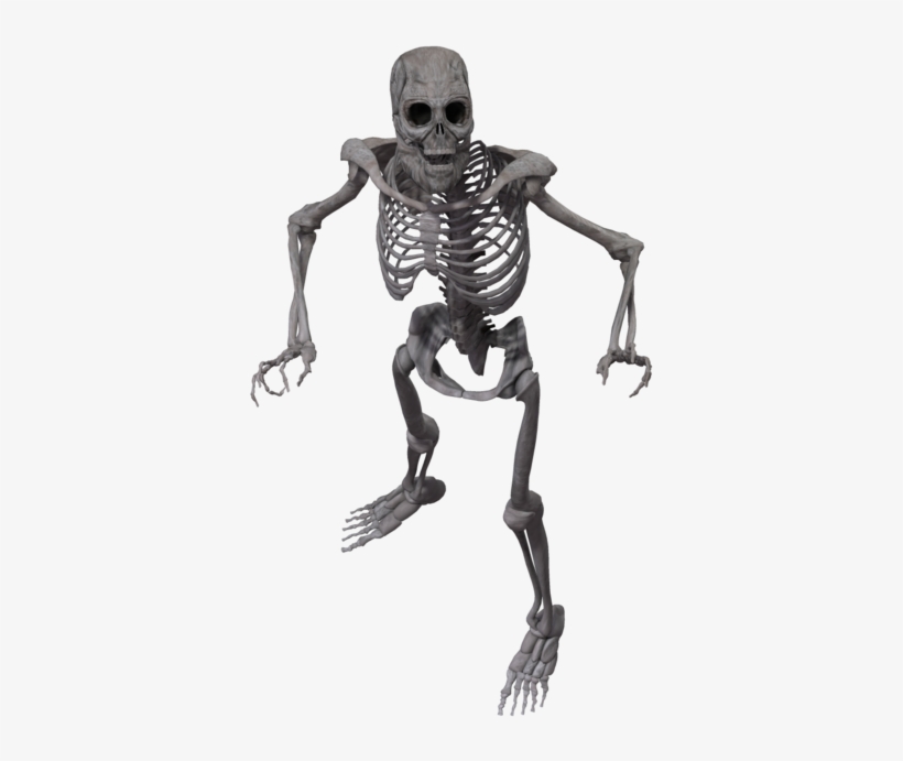 Image Library Download Bones Transparent Spooky - Spooky Skeleton Transparent Background, transparent png #925998