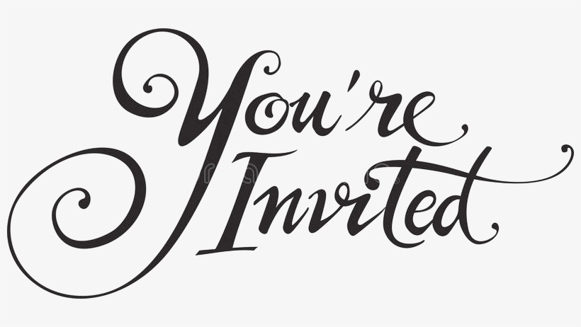 you re invited you re invited calligraphy free transparent png download pngkey re invited calligraphy